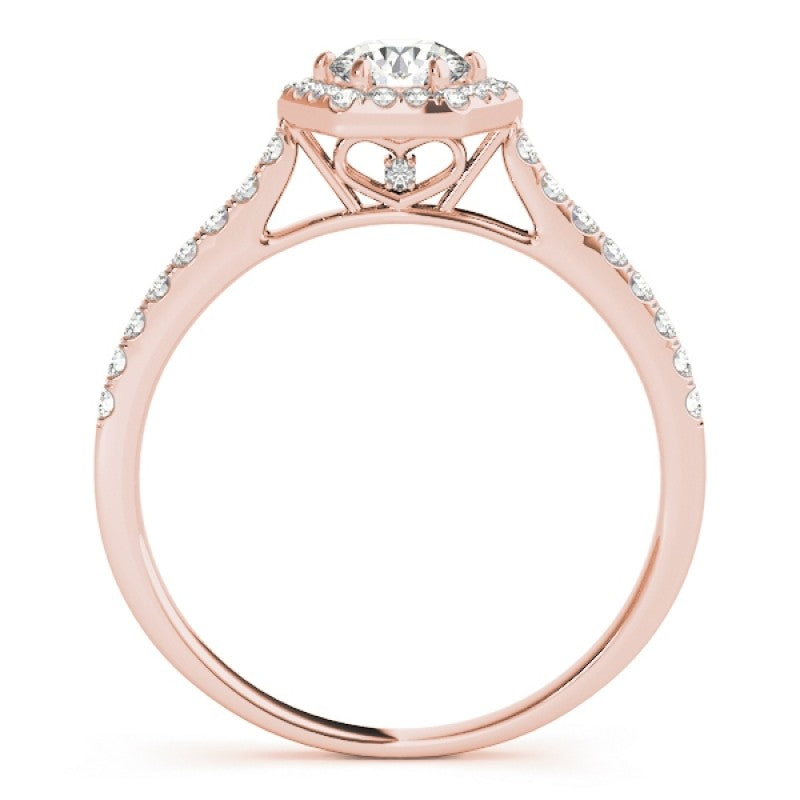 Hexagon  Halo with Diamonds Complete Includes Center Stone 1.00 Ct. $1699.00