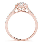 Hexagon  Halo with Diamonds Complete Includes Center Stone 1.00 Ct. $1699.00