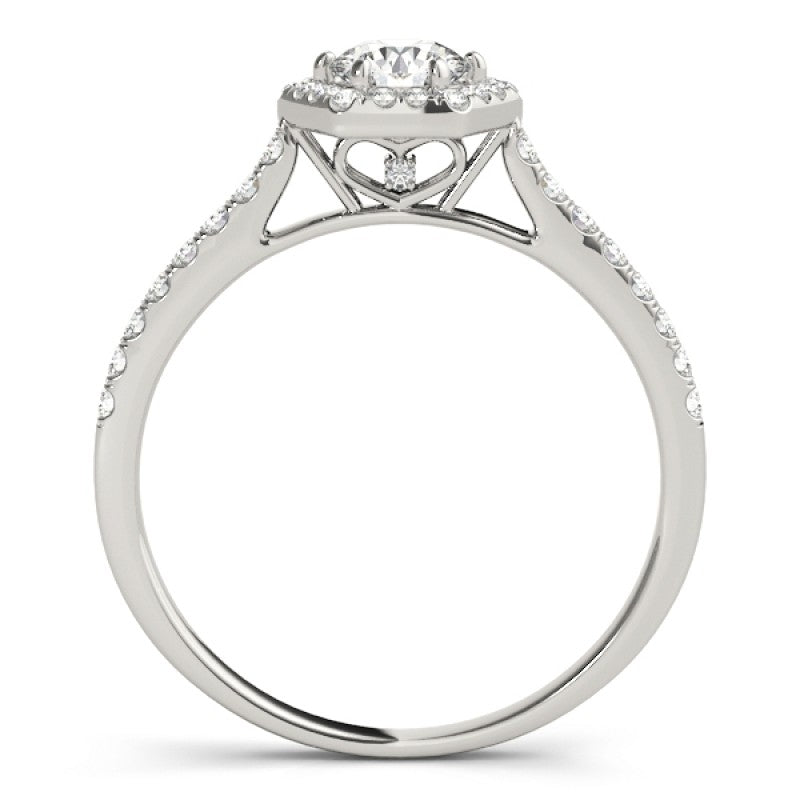 Hexagon  Halo with Diamonds Complete Includes Center Stone 1.00 Ct. $1699.00
