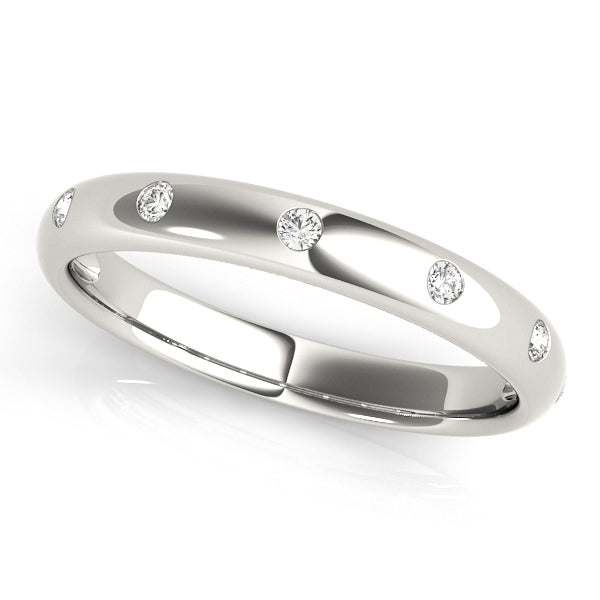 Bezel Set Band with Diamonds