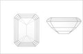 0.67 - Carat EMERALD Cut Diamond