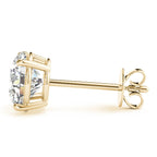 Four Prong Basket Earrings Lab Diamonds 3.00 ct.Total Weight