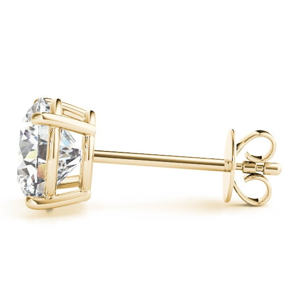 Four Prong Basket Earrings Lab Diamonds 3.00 ct.Total Weight