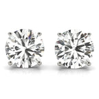 Four Prong Basket Earrings Lab Diamonds 1.00 ct.Total Weight