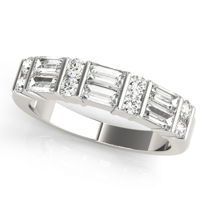Fancy Shape Baguette Wedding Band 1.04 Carat Total Weight $1799.00