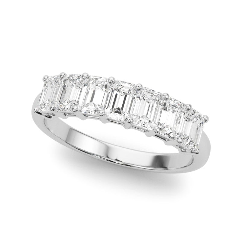 Emerald Cut Diamond Wedding Band 1.00 Carat Total Weight $1499.00