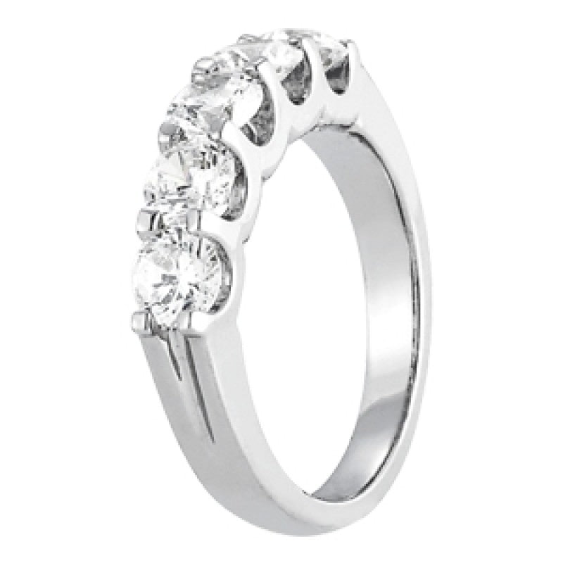 5-Stone Shared Prong Diamond Wedding Band 1.00 Carat Total Weight $1799.00