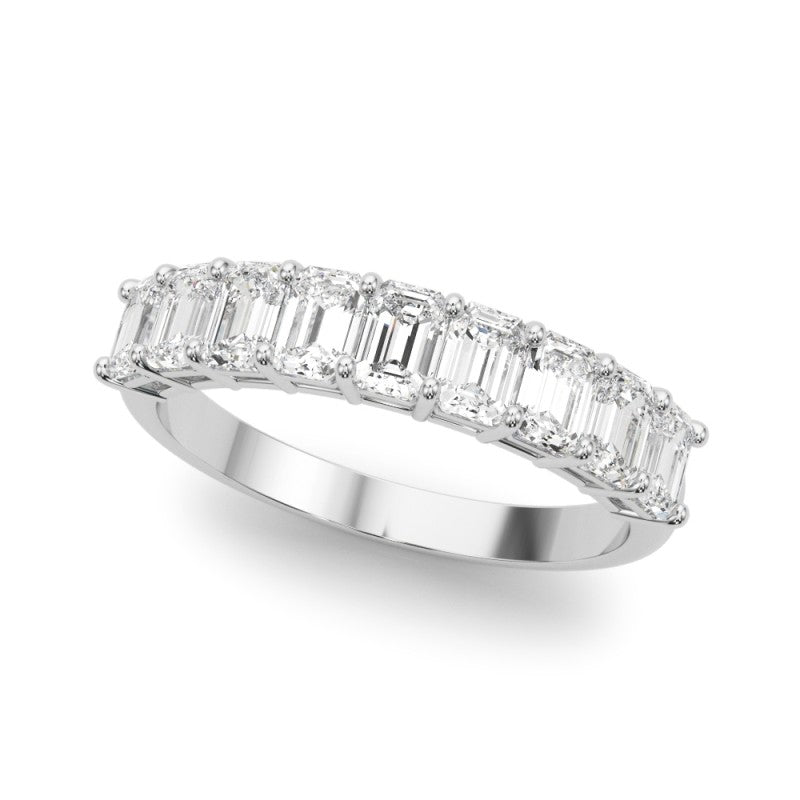 Emerald Cut Wedding Band 1.35 Carat Total Weight $1599.00