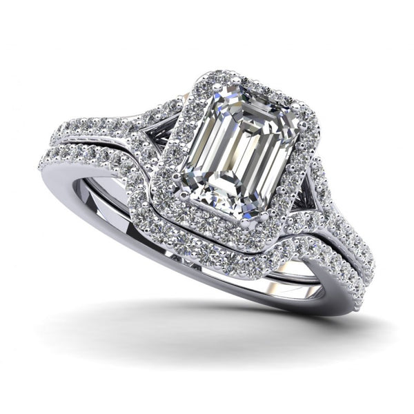 Emerald Cut Halo $2250.00